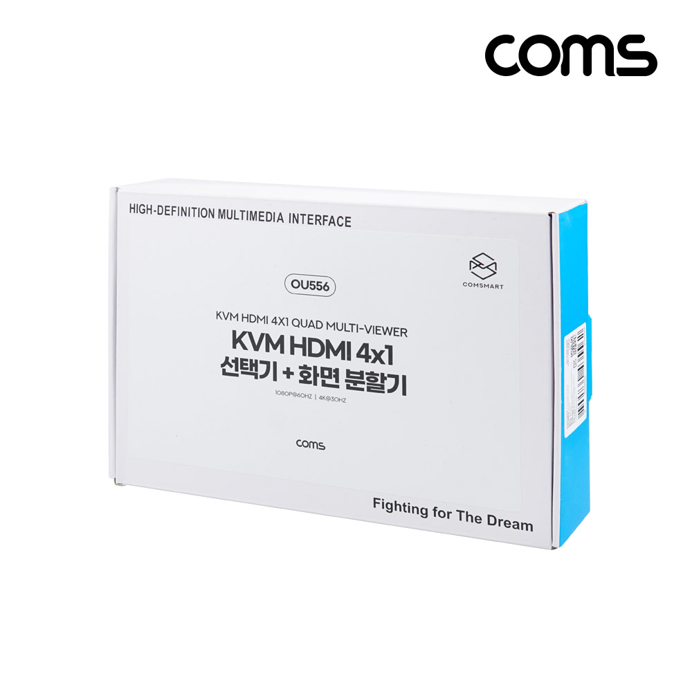 Coms HDMI 화면 분할기 KVM 선택기 멀티 4K30hz