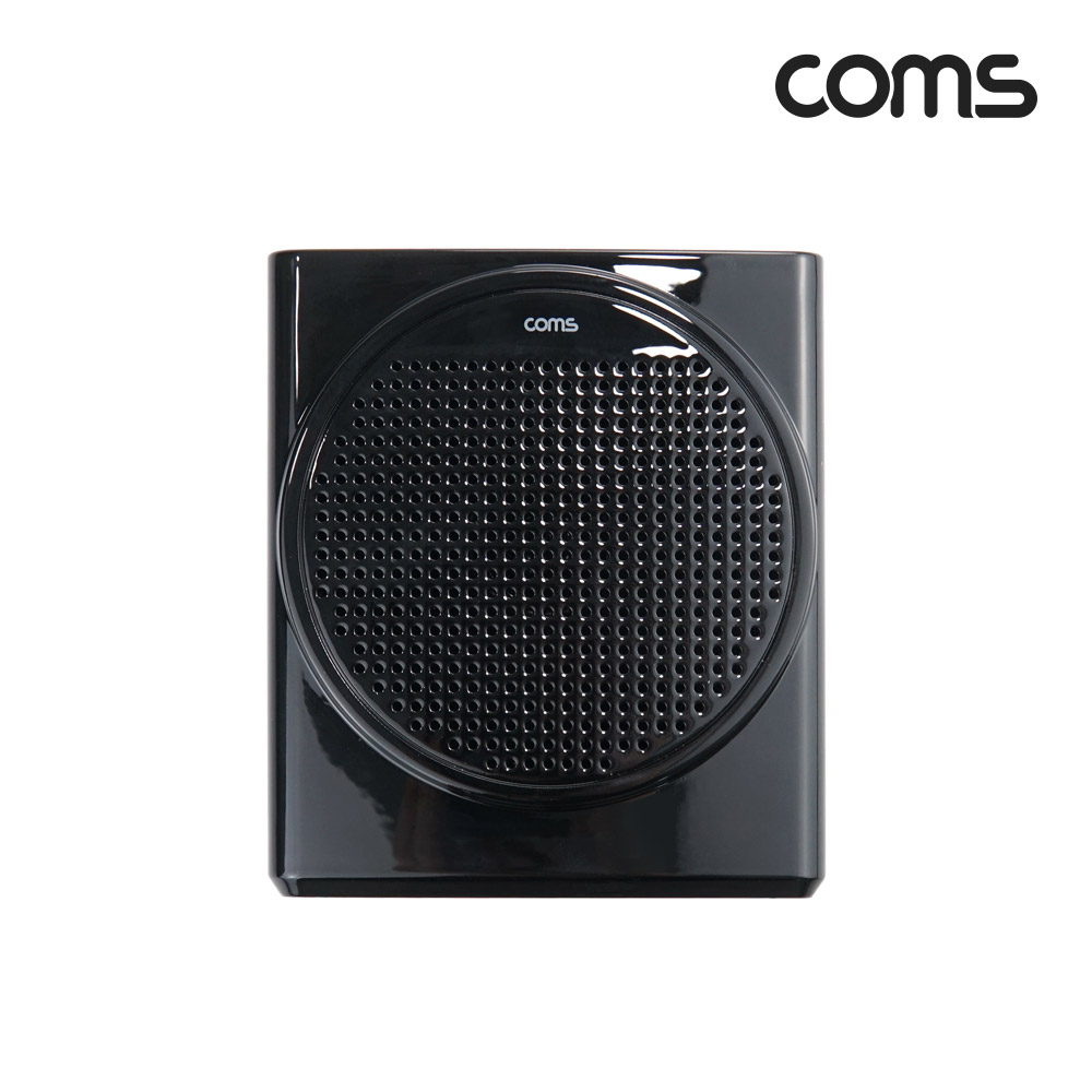 Coms 휴대용 블루투스v5.3 마이크 앰프 18W 무선 스피커 AUX TF 메모리