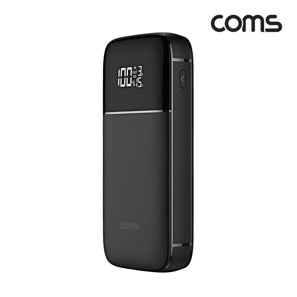 Coms PD PPS 100W 초고속 충전 대용량 보조배터리 20000mAh QC 가정용 차량용 캠핑용 노트북충전