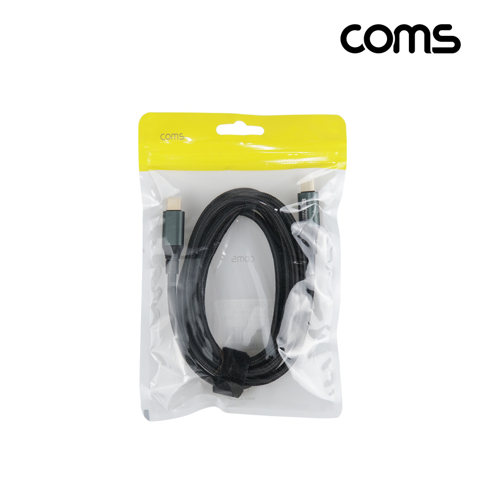 Coms USB 3.2 Gen2 케이블 100w 8K 20Gbps PD 고속충전 2m