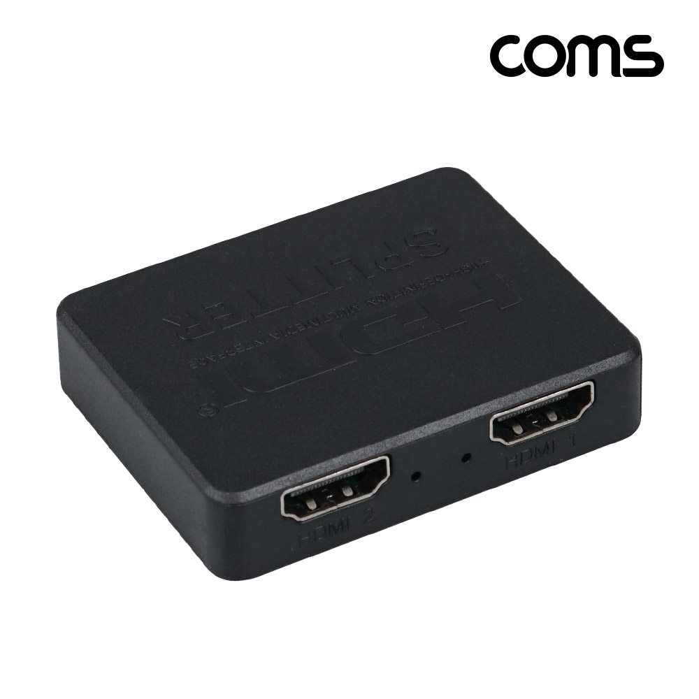 Coms HDMI 분배기1:2 미니 4K@30Hz UHD USB 전원