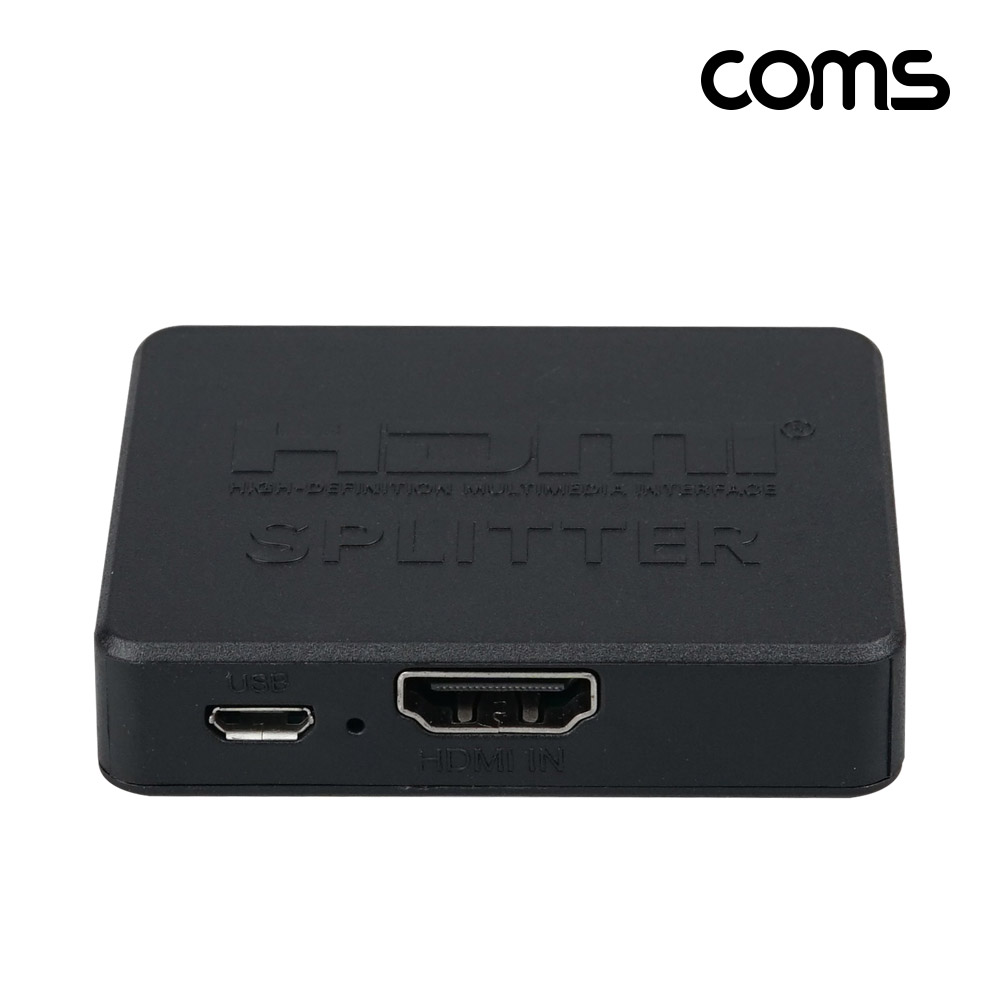 Coms HDMI 분배기1:2 미니 4K@30Hz UHD USB 전원
