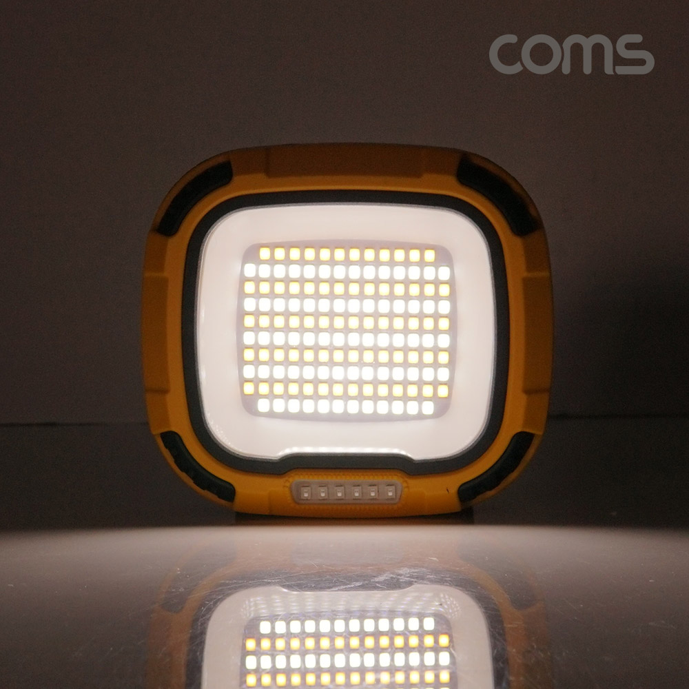 Coms 멀티 LED 랜턴 램프 라이트 충전식 Type C 4단 색상 밝기조절 캠핑등 낚시등 작업등