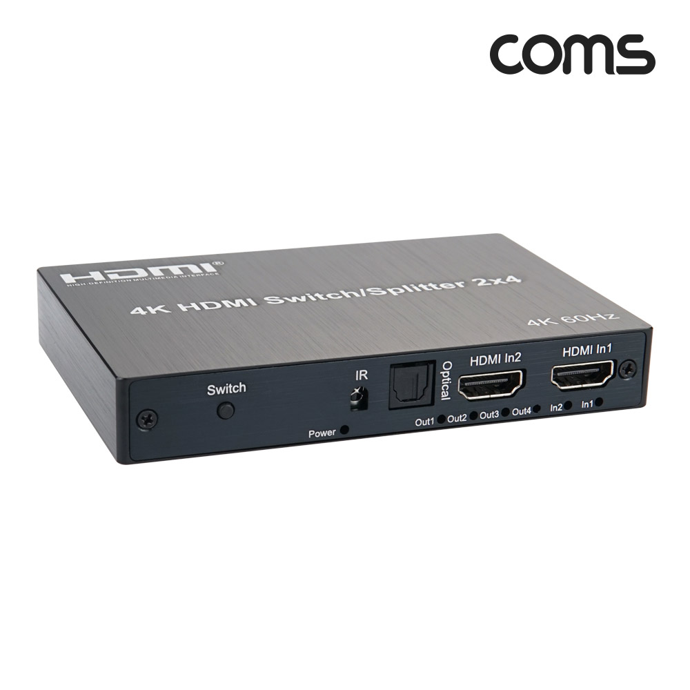 Coms HDMI 매트릭스 선택기 2x4 Matrix 4K@60Hz