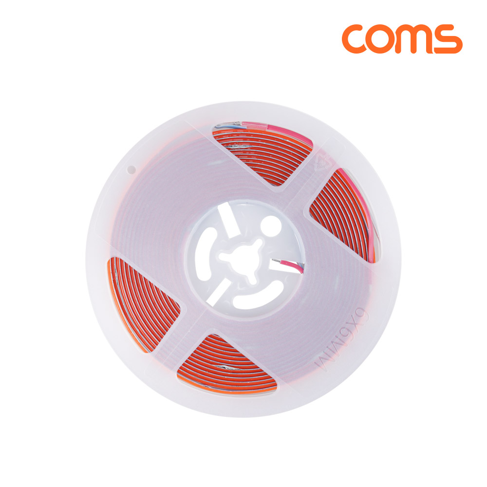 Coms LED 줄조명 슬림형 DC 12V 초고휘도 슬림형 LED바 5M Pink 핑크 너비 5mm