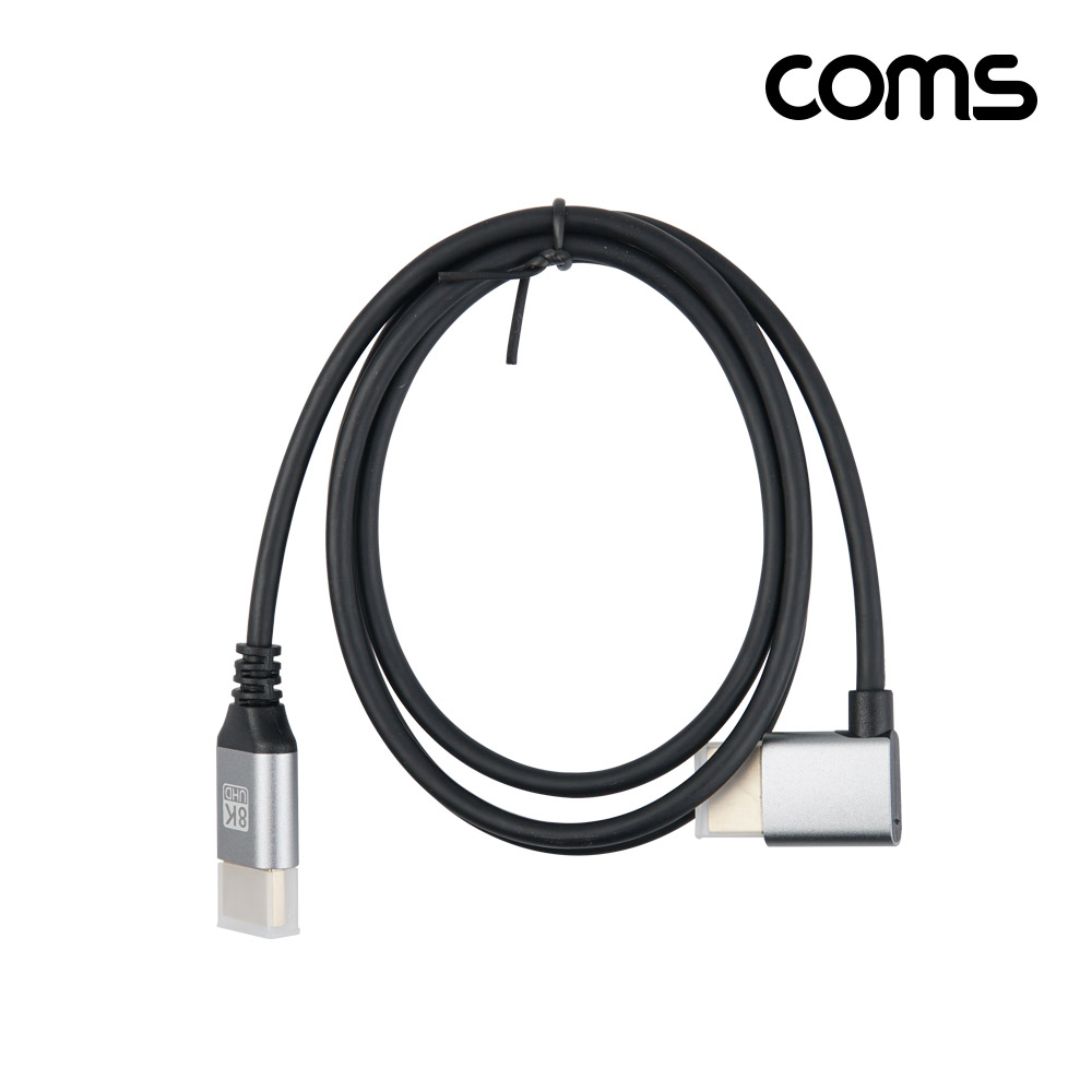 Coms HDMI 초슬림 케이블 1m 8K4K 60Hz 꺾임