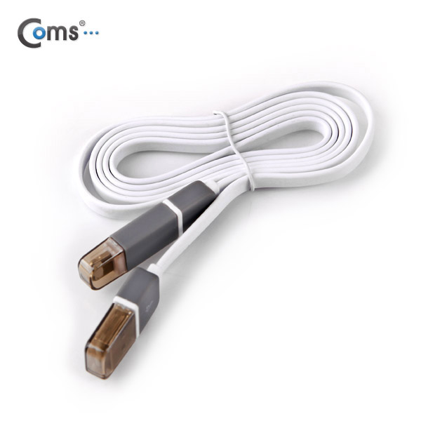 Coms 스마트폰 2in1 멀티 케이블 (Micro USB(B) Whit