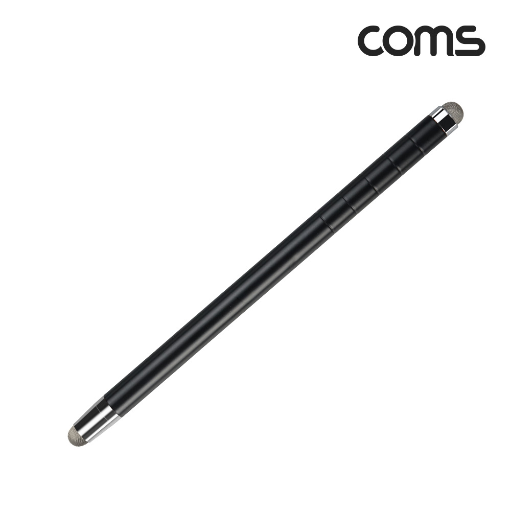 Coms 정전식 터치펜 지시봉 겸용 Black 50cm 교사 교육 발표 양면터치볼