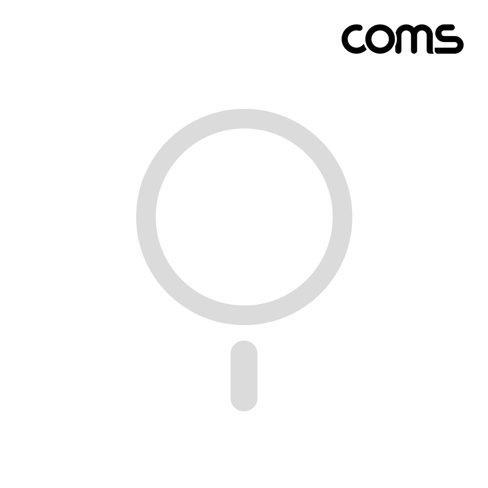 Coms 맥세이프 메탈링 충전 스티커, White 맥세이프링 마그네틱 자석 플레이트 갤럭시