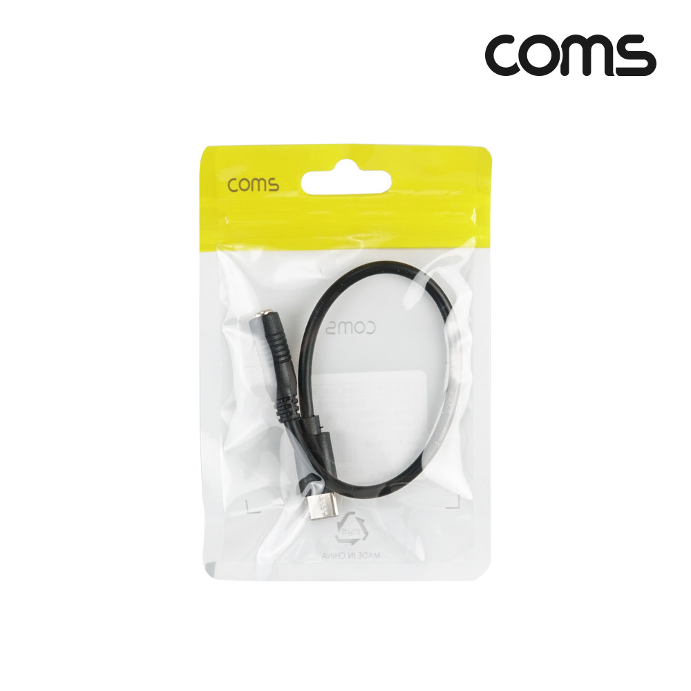Coms USB Type C PD 노트북 전원 변환 충전 케이블 20cm DC 외경 3.5 내경 1.35 C타입