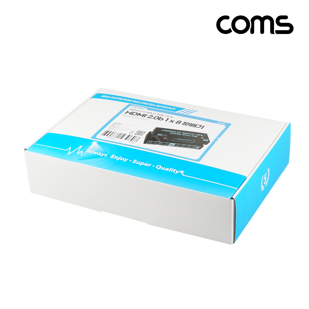Coms HDMI 분배기2.0B 1:8 4K@60Hz EDID 수동스위치