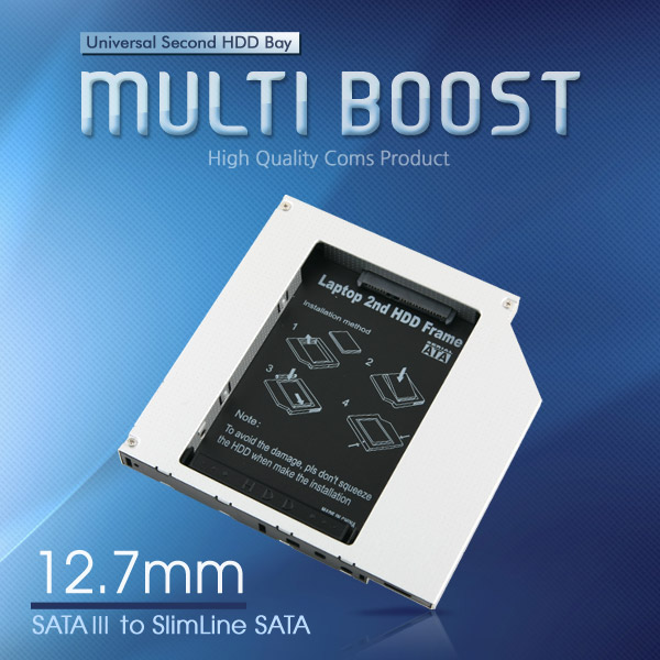Coms 노트북용 멀티부스트 12.5mm SATAIII, 2.5형 HDD/SSD 연결
