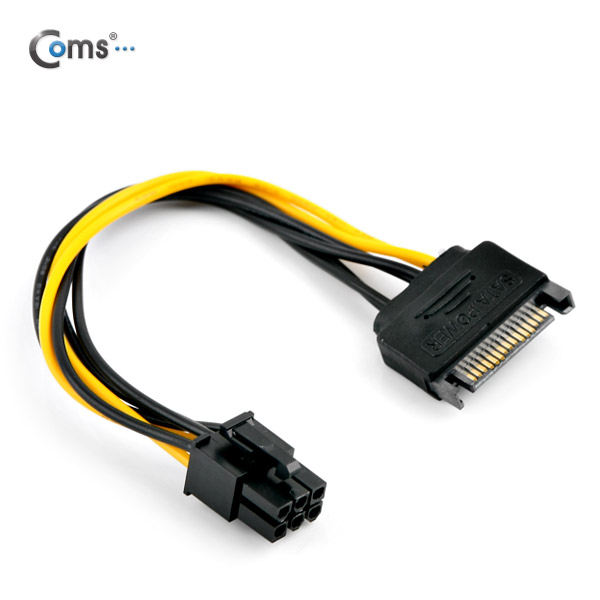 Coms SATA 전원 케이블(SATA PCB to VGA 6P)
