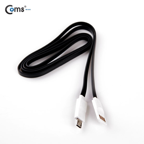 Coms USB/Micro USB(B) 케이블(LED) Black