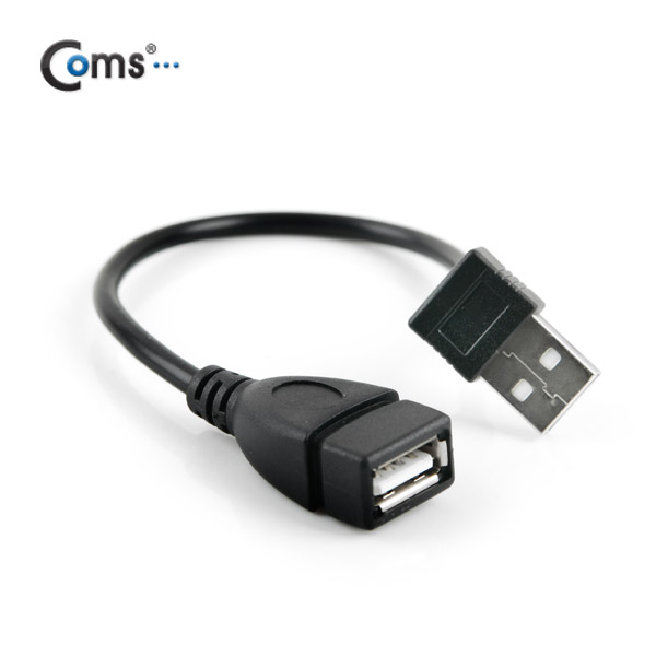 Coms USB 젠더- 연장(M/F) 상향 꺾임형(꺽임), 20cm
