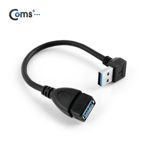 Coms USB 3.0 젠더- 연장(M/F) 상향 꺽임형/20cm