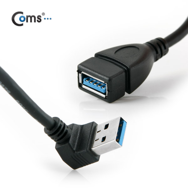 Coms USB 3.0 젠더- 연장(M/F) 상향 꺽임형/20cm