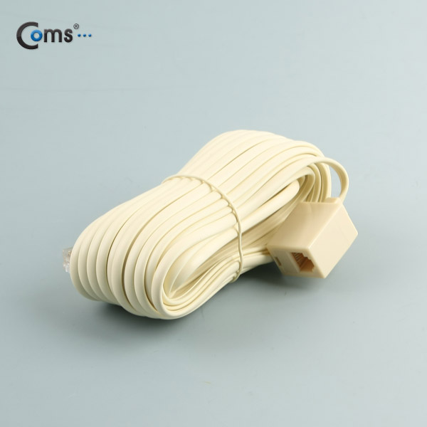 Coms 전화선 케이블(연장), M/F, RJ11, 10M
