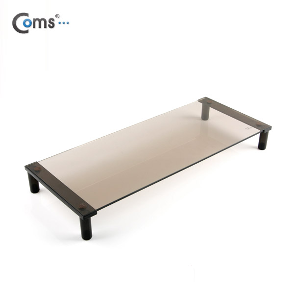 Coms 1단 모니터 받침대(컬러)-키보드 숨김 스탠드 (53cm X 21cm)
