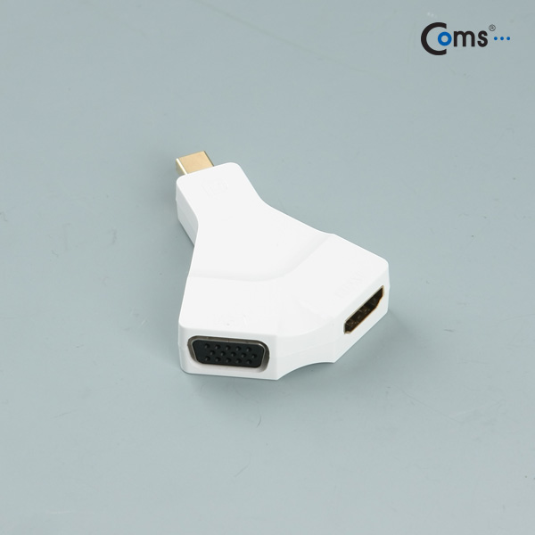 Coms Mini DISPLAY PORT 1.2 to HDMI+VGA 컨버터, (4Kx2K