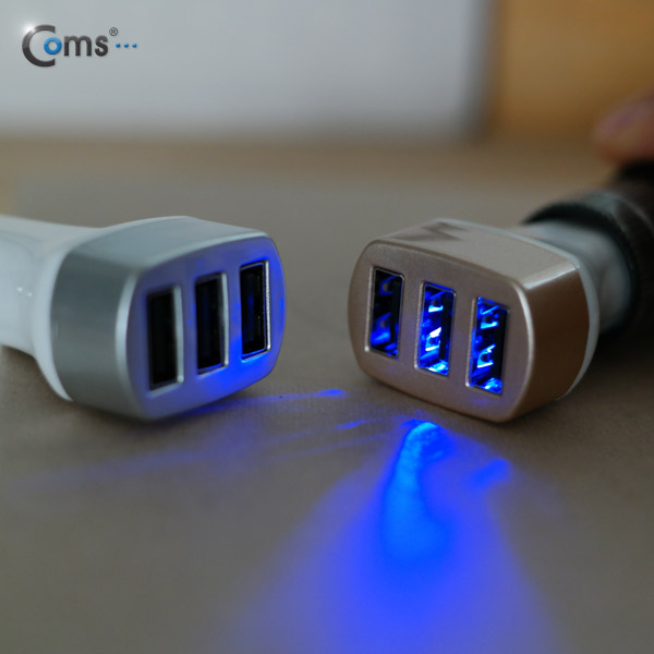 Coms USB 3P 전원(DC 시가잭/3.4A ) Gray
