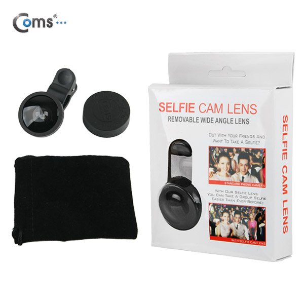 Coms 셀카렌즈, 스마트폰 카메라 확대경 (셀카 와이드 모드)