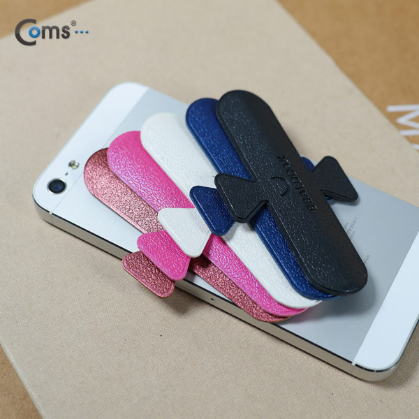 Coms BBALDDAK(빨딱) 원터치 국산 스마트폰 거치대 / 블루