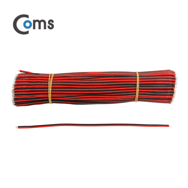 Coms 점퍼 케이블 묶음(200ea) Black-Red 2선/20cm