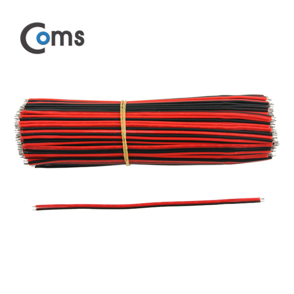 Coms 점퍼 케이블 묶음(200ea) Black-Red 2선/15cm