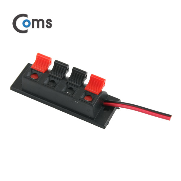 Coms 스피커 터미널 컨넥터/2Pair (Black-Red)