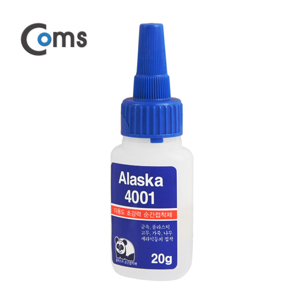 Coms 순간접착제 ALASKA 4001, 20g
