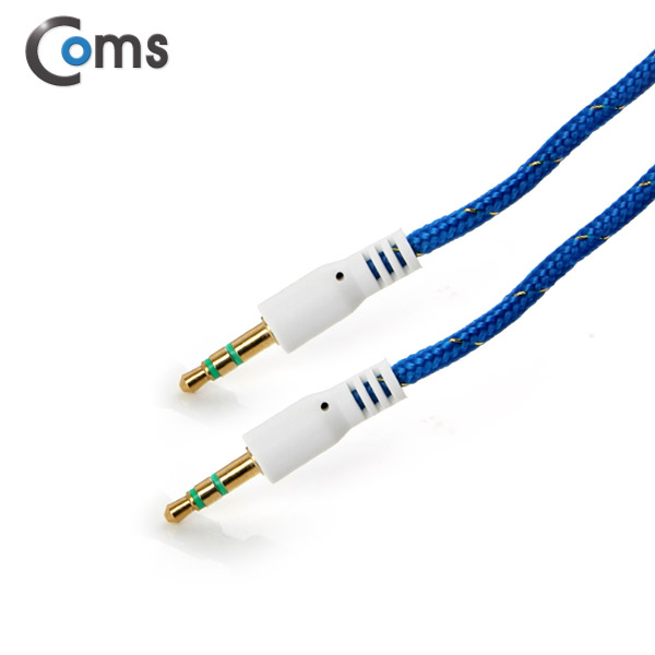 Coms 스테레오 케이블 (3.5) 1M, Blue Fiber