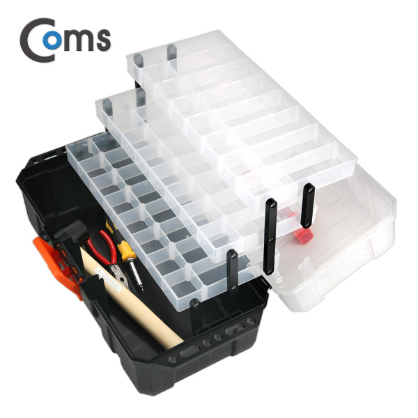 Coms 공구함(TACTIX) #320311- 4단 / 17.5인치 멀티공구함