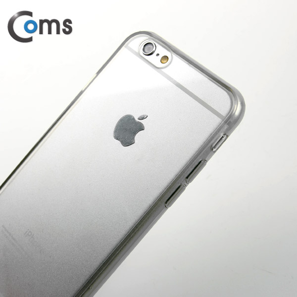 Coms 스마트폰 케이스(흑투명 테두리), iOS Phone 6 (4.7형)