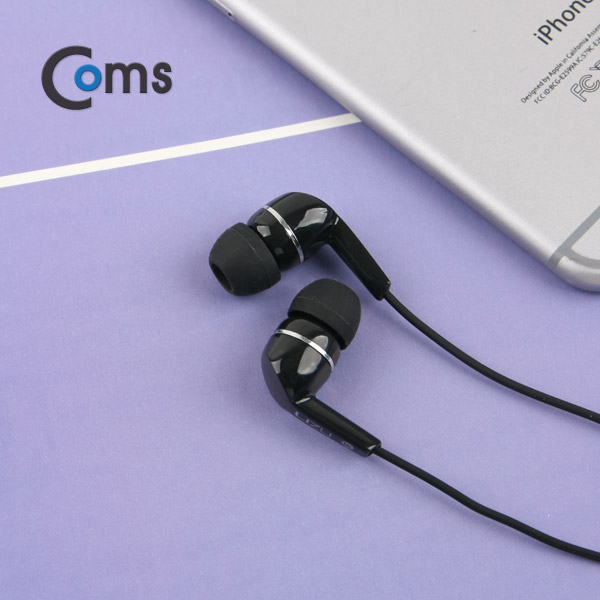 Coms 이어폰(X-521) Black