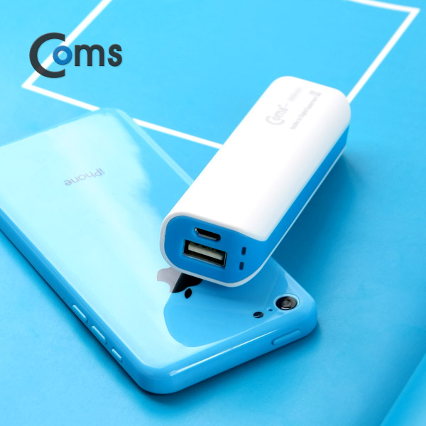 Coms 보조 배터리 / 비상 충전기(3000mAh) Blue