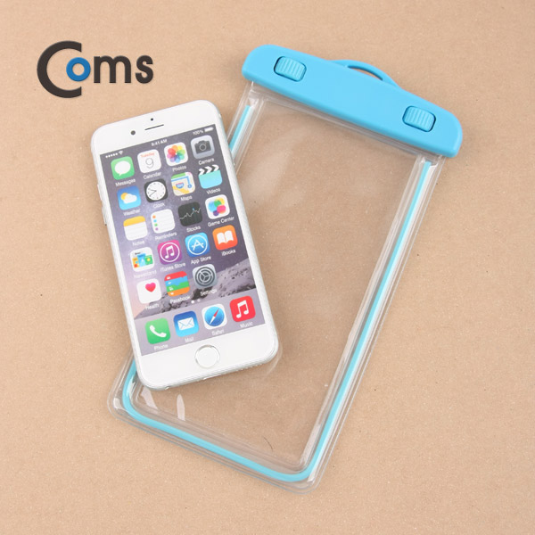 Coms 스마트폰 방수팩 iOS 스마트폰6/갤럭시S5,S6 / Blue
