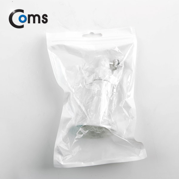 Coms CCTV용 거치대(White), 1관절, 12cm/Plastic