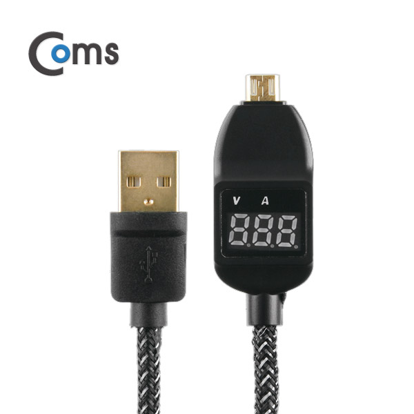 Coms USB 테스터 케이블(전류/전압 측정) 20cm, Micro 5P