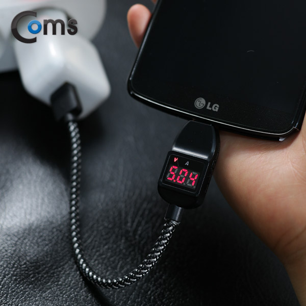 Coms USB 테스터 케이블(전류/전압 측정) 20cm, Micro 5P