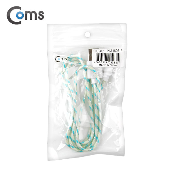 Coms USB/Micro USB(B) 케이블(야광) 1M, Green