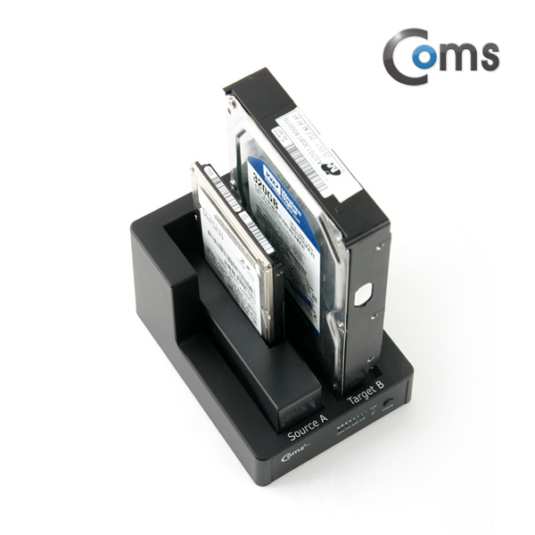 Coms USB 3.0 듀얼 하드 도킹스테이션, 2Port /SATA, Clone