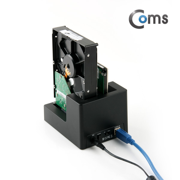 Coms USB 3.0 듀얼 하드 도킹스테이션, 2Port /SATA, Clone