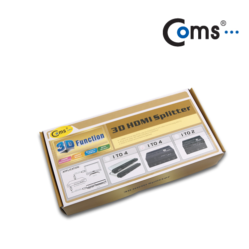 Coms HDMI 분배기 - 4:1 제품/ 영상 동시 출력/ HDMI 1.3 규격 지원