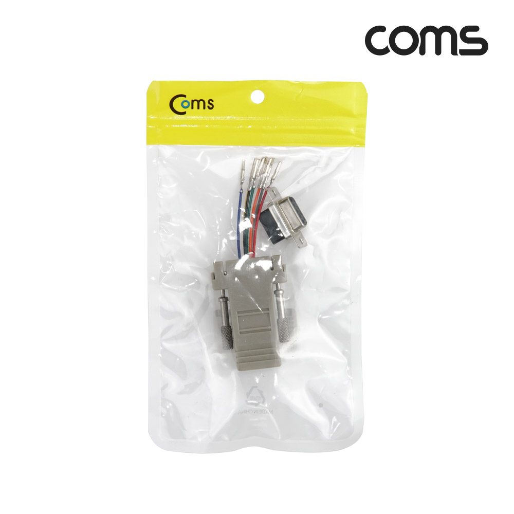 Coms 조합 커넥터 (RJ45 F/DB9 F) - 콘솔 단자 연결