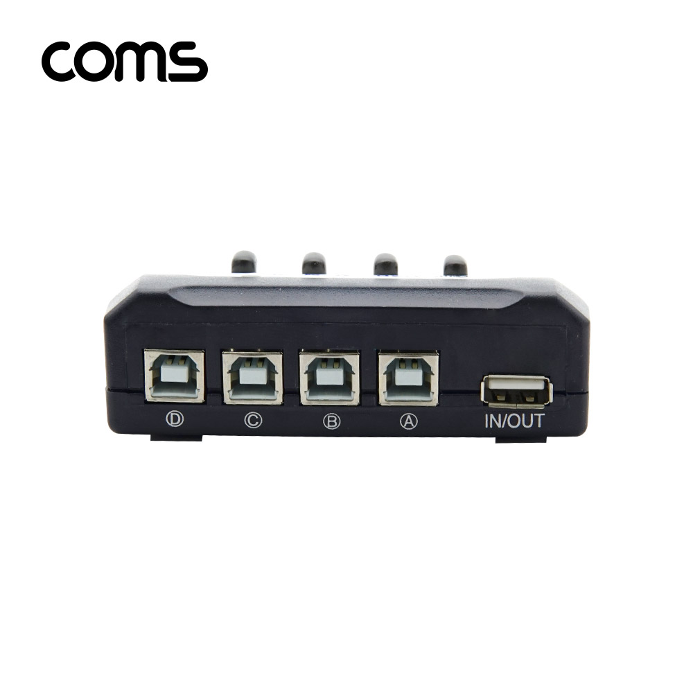 Coms USB 수동 선택기 4:1,  A 타입 1포트/ B타입 4포트