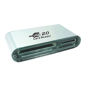 Coms 카드리더기 USB2.0 (외장 마그날륨 케이스)
