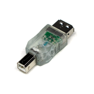 Coms USB LED 젠더(청색)-USB A(F)/B(M)