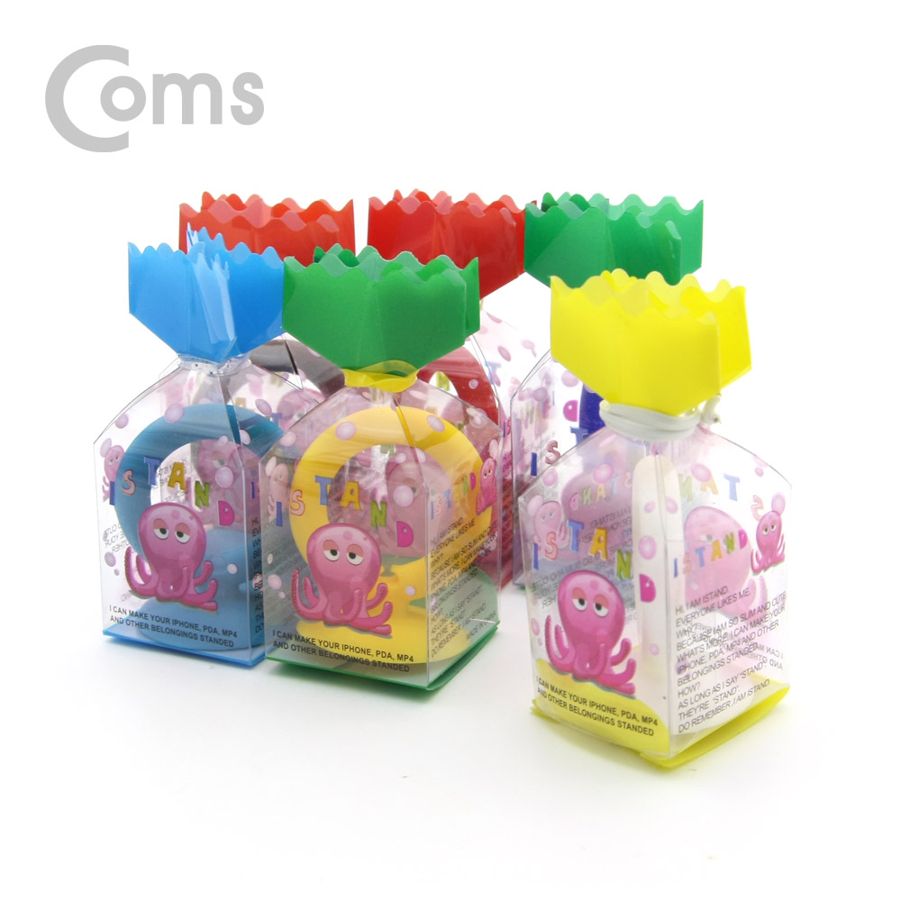 Coms 스마트폰 거치대(진공식,문어포장)