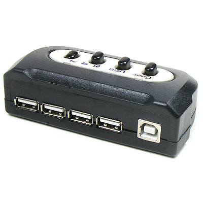 Coms USB 수동 선택기 - 4:1 제품/ A 타입 4포트/ B타입 1포트